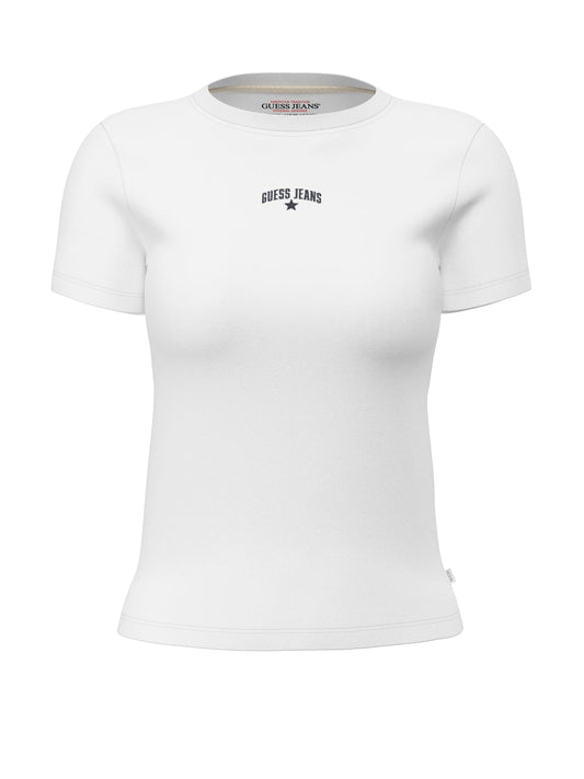 T-shirt stampa stelle slim donna Guess Jeans