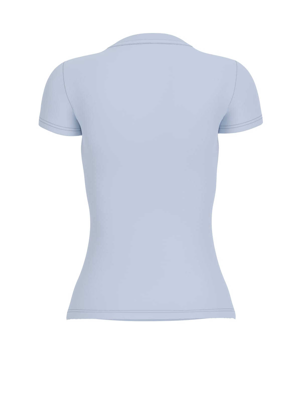 T-shirt Guess donna Feather Triangle cotone