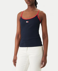 T-shirt Tommy Jeans Donna Slim Badge Cotone PE 2026