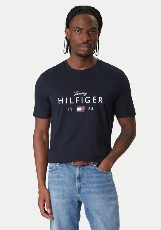 T-shirt uomo Tommy Hilfiger Brand Love cotone regular