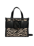 Borsa Armani Exchange donna logo allover poliestere