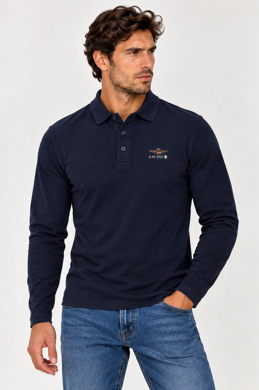 Polo manica lunga Aeronautica Militare uomo AI 2026