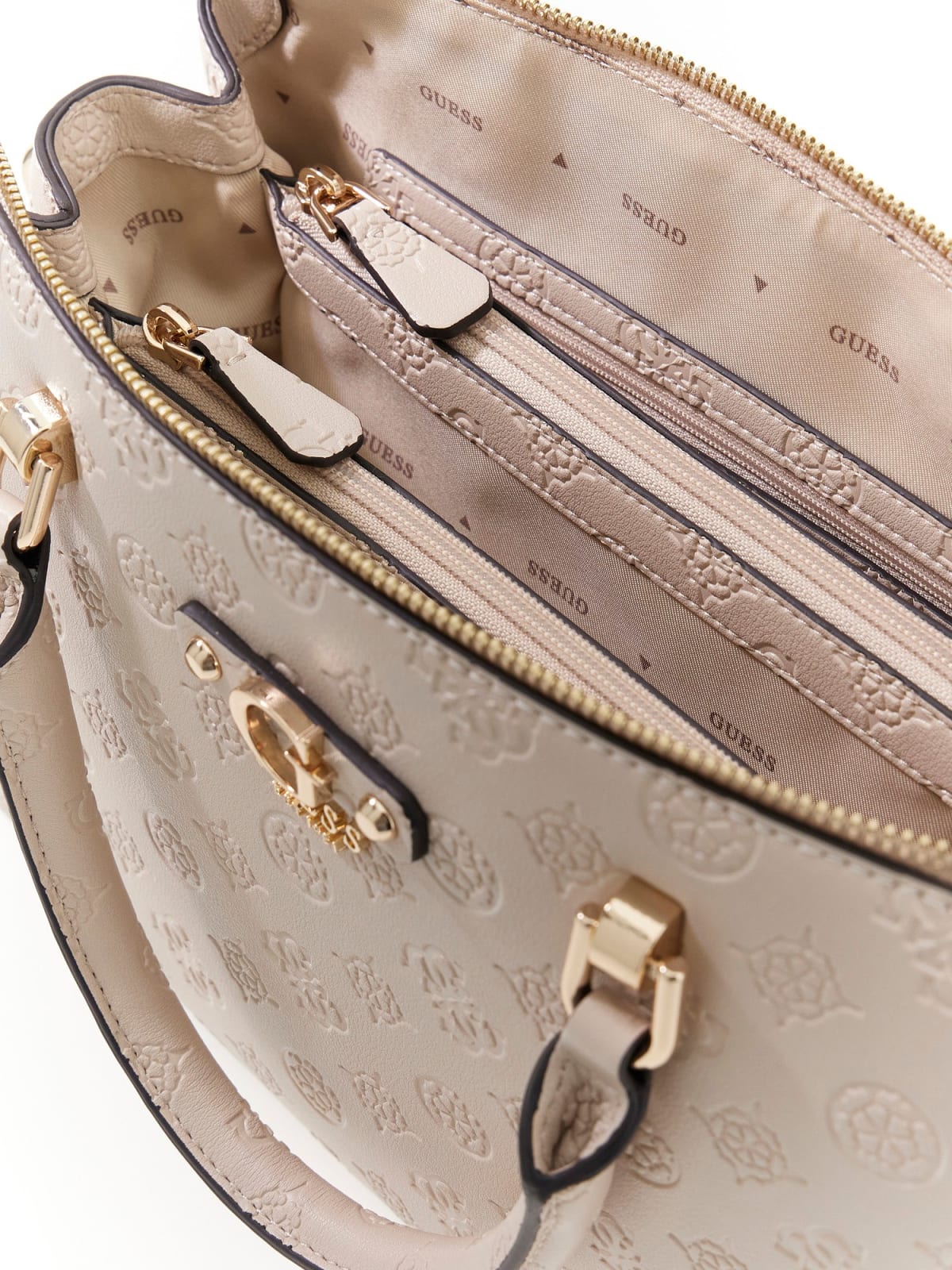 Borsa a tracolla Guess Brooke Saddle donna cognac