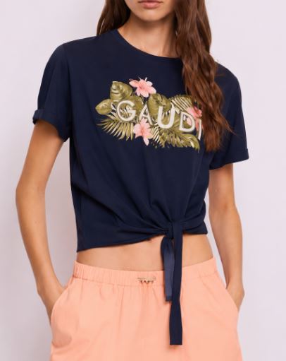 T-shirt manica corta Gaudi' Jeans con dettagli
