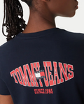 T-shirt Tommy Jeans Donna Regular Wavy Flag