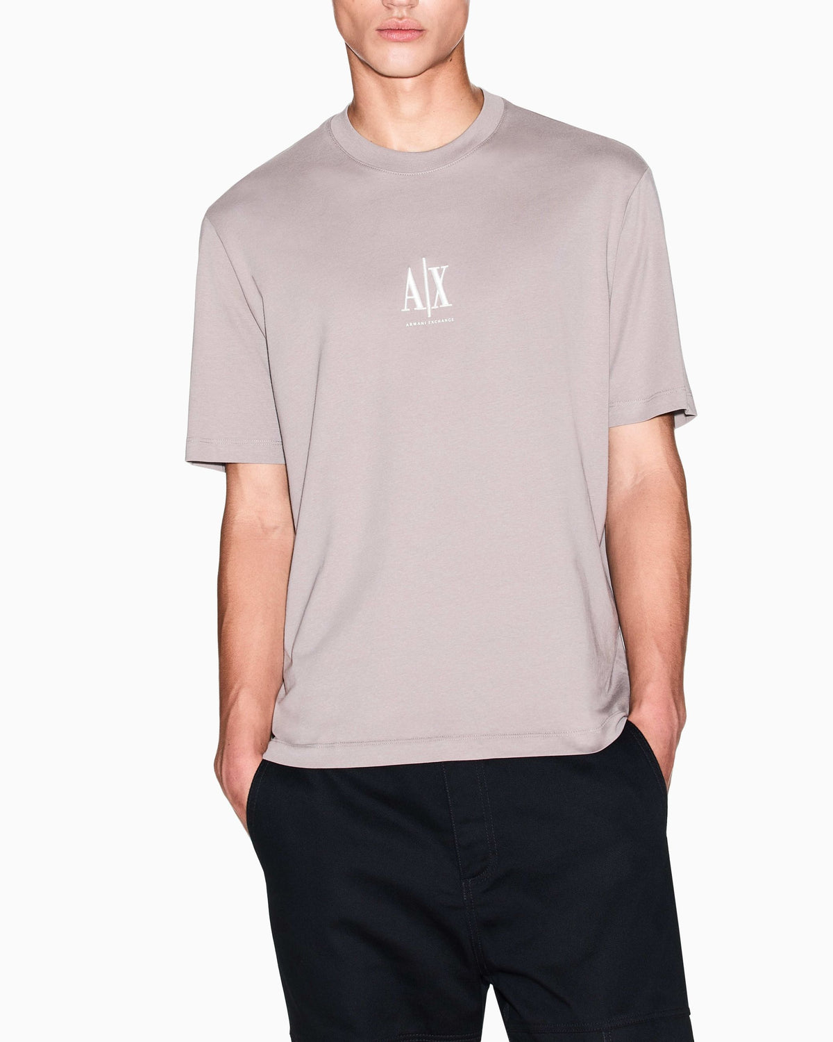 T-shirt A|X uomo cotone manica corta logo
