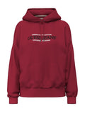 Felpa cappuccio Guess Jeans donna oversize triangle
