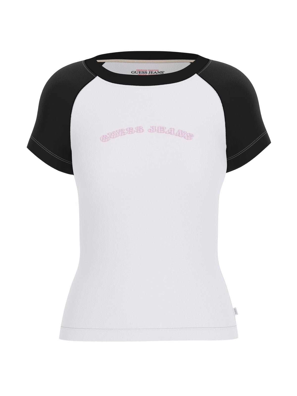 T-shirt Guess Jeans donna slim raglan piping