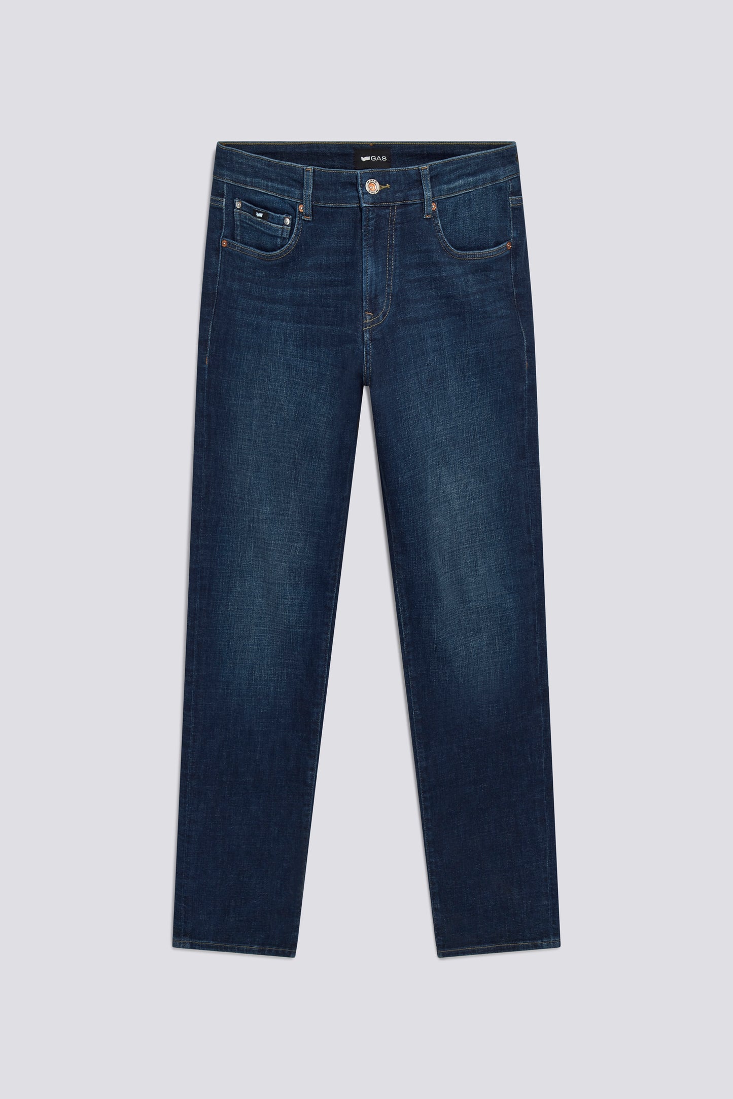 Jeans uomo GAS SAX ZIP REV skinny denim stretch
