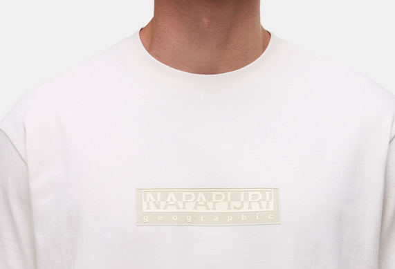 T-shirt Napapijri S-Box uomo cotone box logo