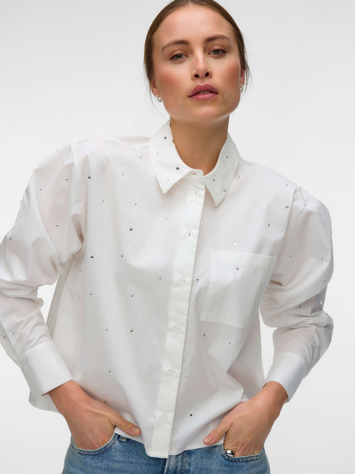 Camicia Vero Moda donna cotone manica lunga