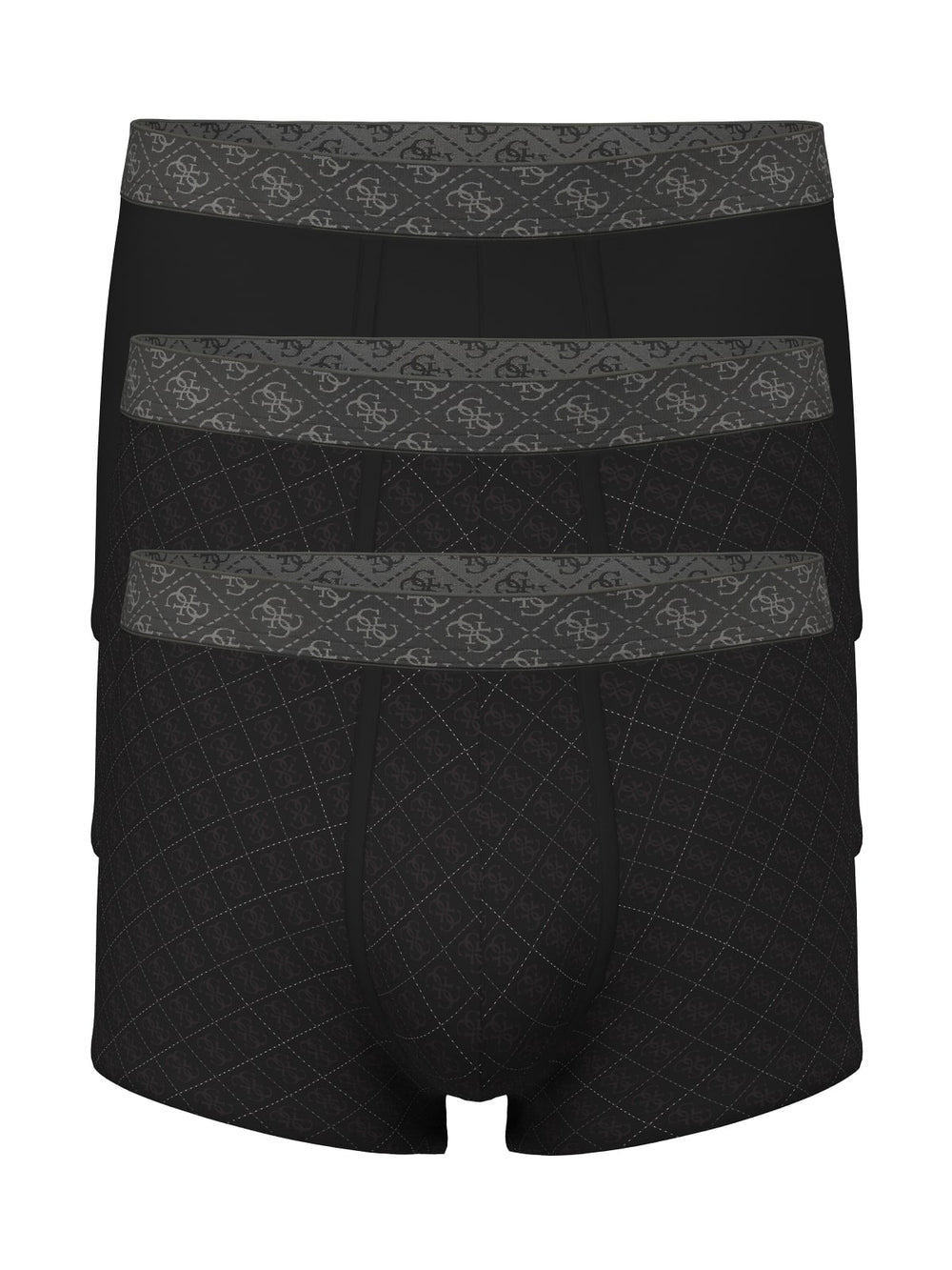Tris boxer aderenti stampa uomo Guess cotone