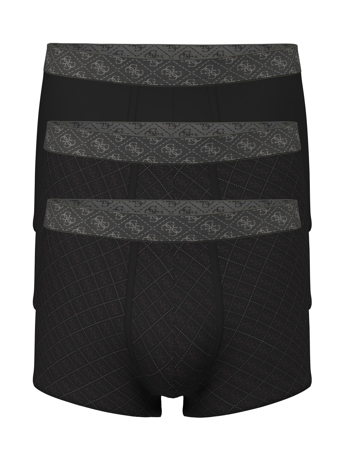 Tris boxer aderenti stampa uomo Guess cotone