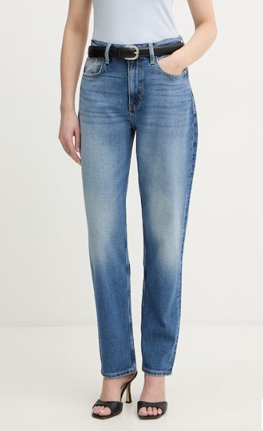 Jeans Guess donna New Mom denim cotone