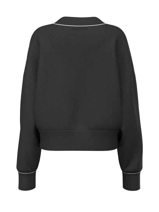 Felpa cropped scollo V scuba donna Guess