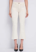 Pantalone donna Gaudi Jeans flaire cropped cotone stretch pe26
