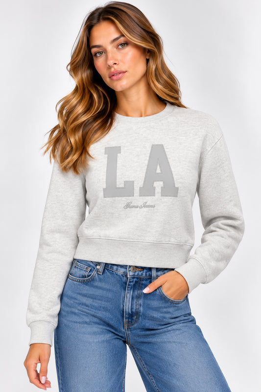 Felpa cropped Guess Jeans donna cotone AI 2026