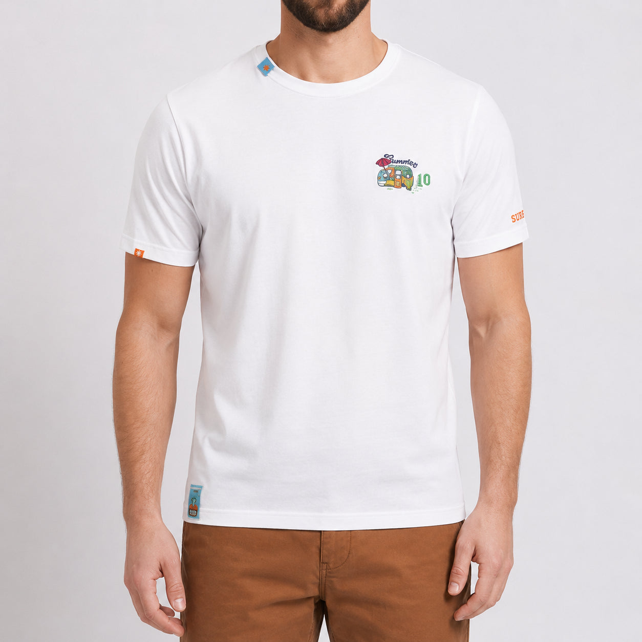 T-shirt uomo MARKUP jersey fantasia patchwork