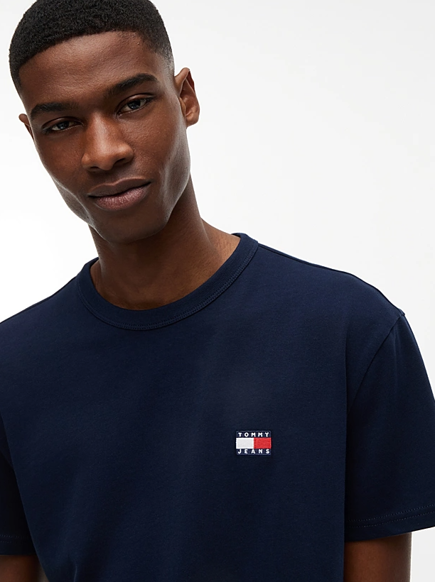 T-shirt Tommy Jeans uomo regular badge cotone PE 2026