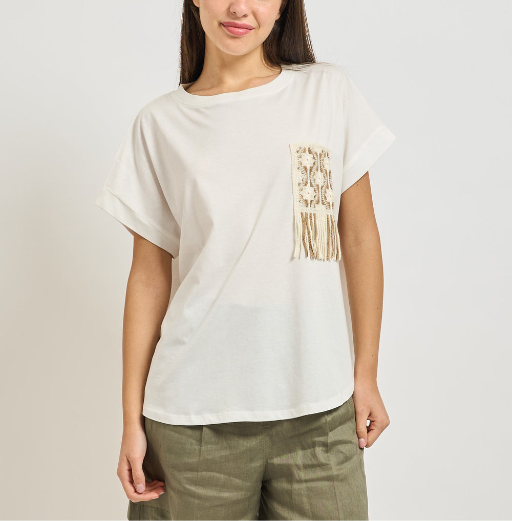 T-shirt donna MARKUP jersey cotone tasca manica corta
