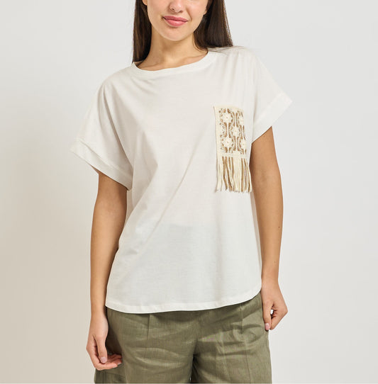T-shirt donna MARKUP jersey cotone tasca manica corta