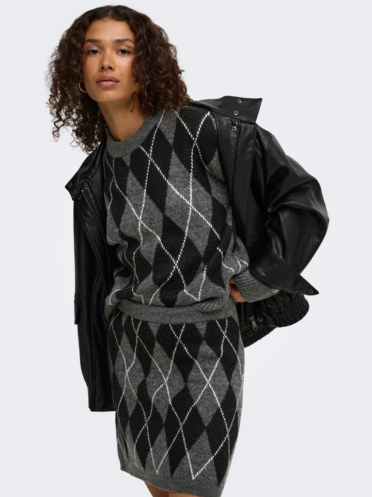 Maglione donna JDY fantasia argyle