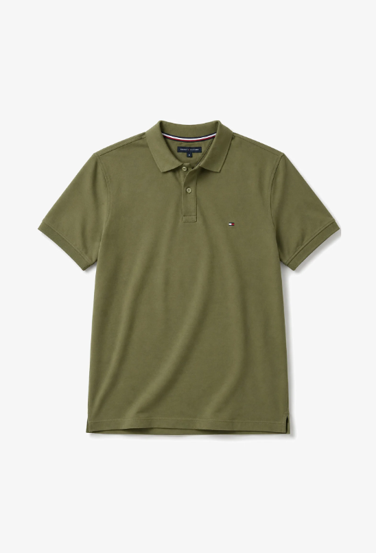 Polo Tommy Hilfiger uomo piqué stretch regular fit