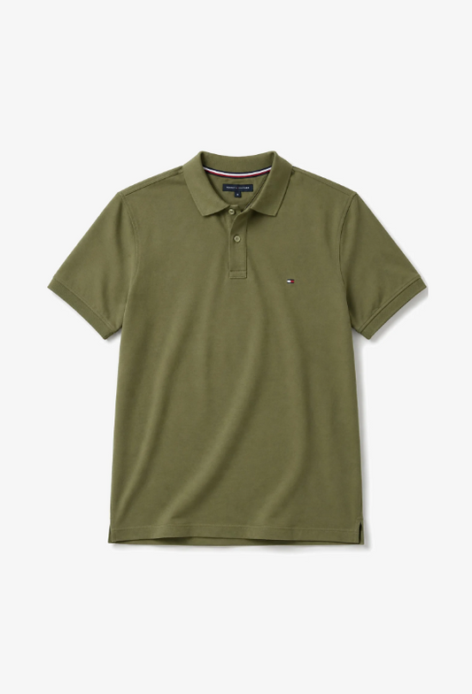 Polo Tommy Hilfiger uomo piqué stretch regular fit