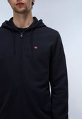 Felpa zip cappuccio uomo Napapijri Balis cotone