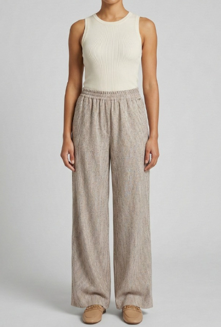 Pantapalazzo donna MARKUP lino wide leg