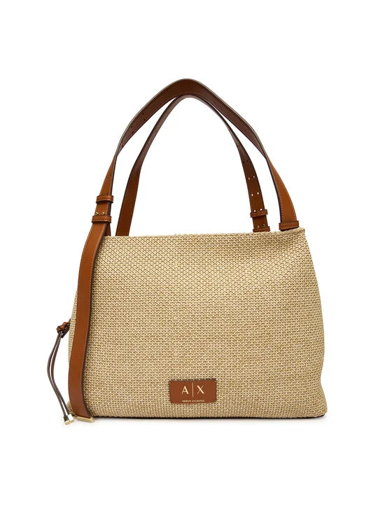 Borsa shopper A|X Armani Exchange donna logo all over