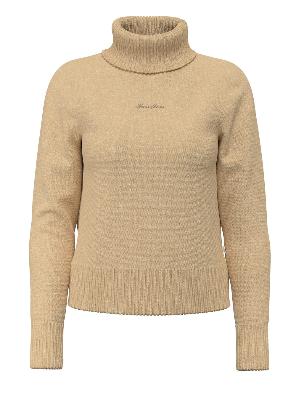 Maglione collo alto Guess Jeans donna ricamo