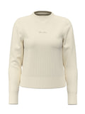 Maglione girocollo Guess Jeans donna ricamo logo