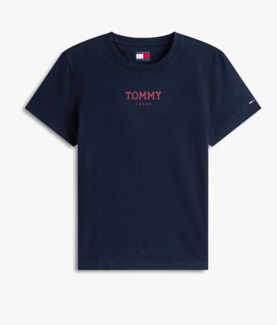 T-shirt Tommy Jeans donna essential regular puro cotone