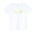 T-shirt donna Gaudi' jeanslogo centrale