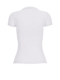 T-shirt Guess donna Feather Triangle cotone