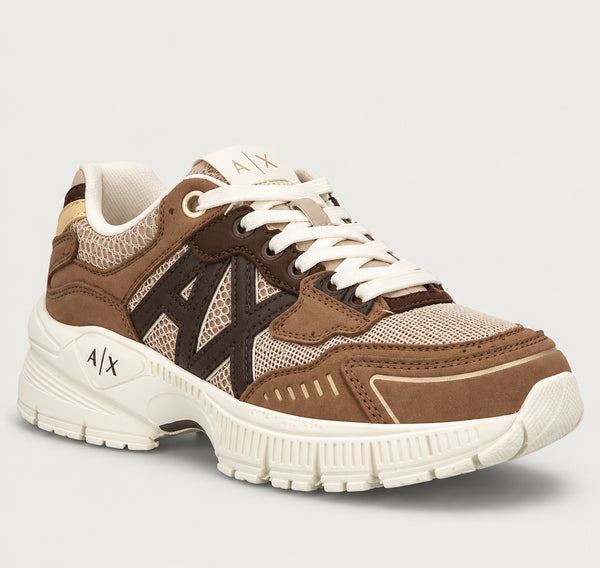 Sneaker Armani Exchange donna tessuto knit logo