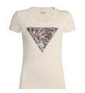 T-shirt Guess donna Zebra Triangle cotone