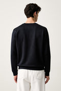 Felpa Guess uomo girocollo jacquard all over manica lunga