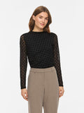 Blusa VILA donna maglia scollo chiuso stretch