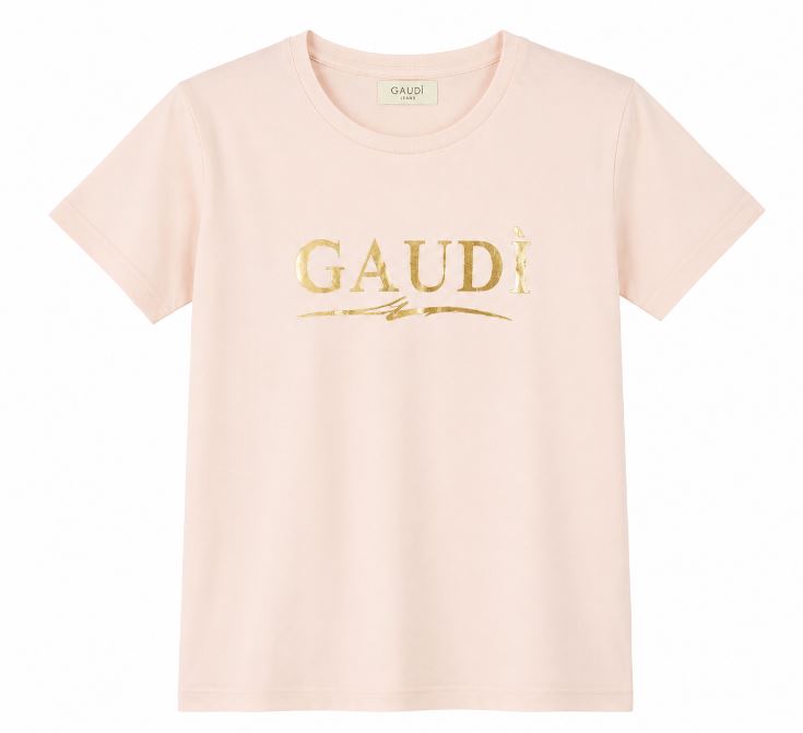 T-shirt donna Gaudi' jeanslogo centrale
