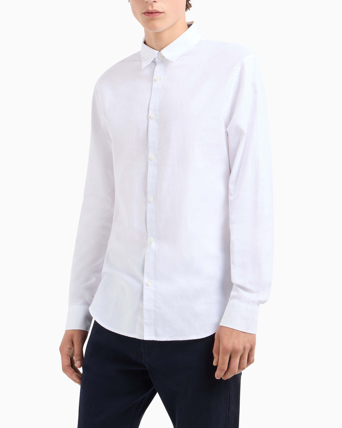 Camicia oxford uomo Armani Exchange cotone slim
