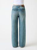 Jeans G11 wide leg tasche flap donna Guess