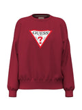 Felpa Guess Jeans donna girocollo oversize triangle
