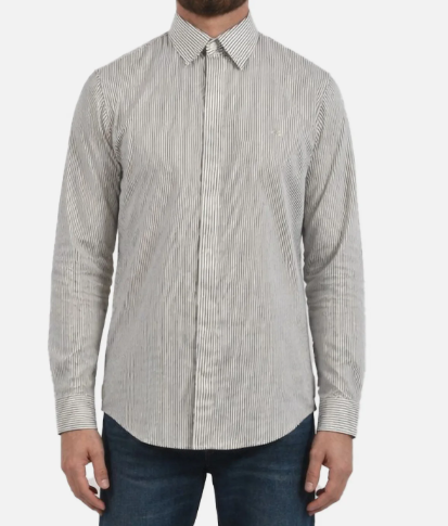 Camicia A|X Armani Exchange uomo logo manica lunga