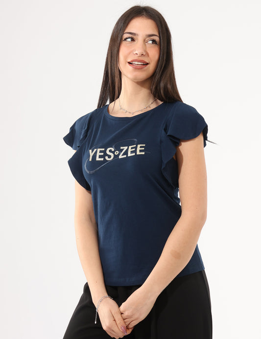 T-shirt Donna manica corta cotone YES-ZEE stretch PE 2026