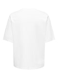 T-shirt donna ONLY cotone organico dettaglio perle