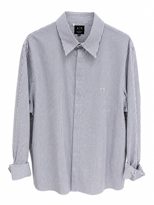 Camicia A|X Armani Exchange uomo logo manica lunga