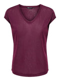 Blusa ONLY donna filato metallizzato collo chiuso