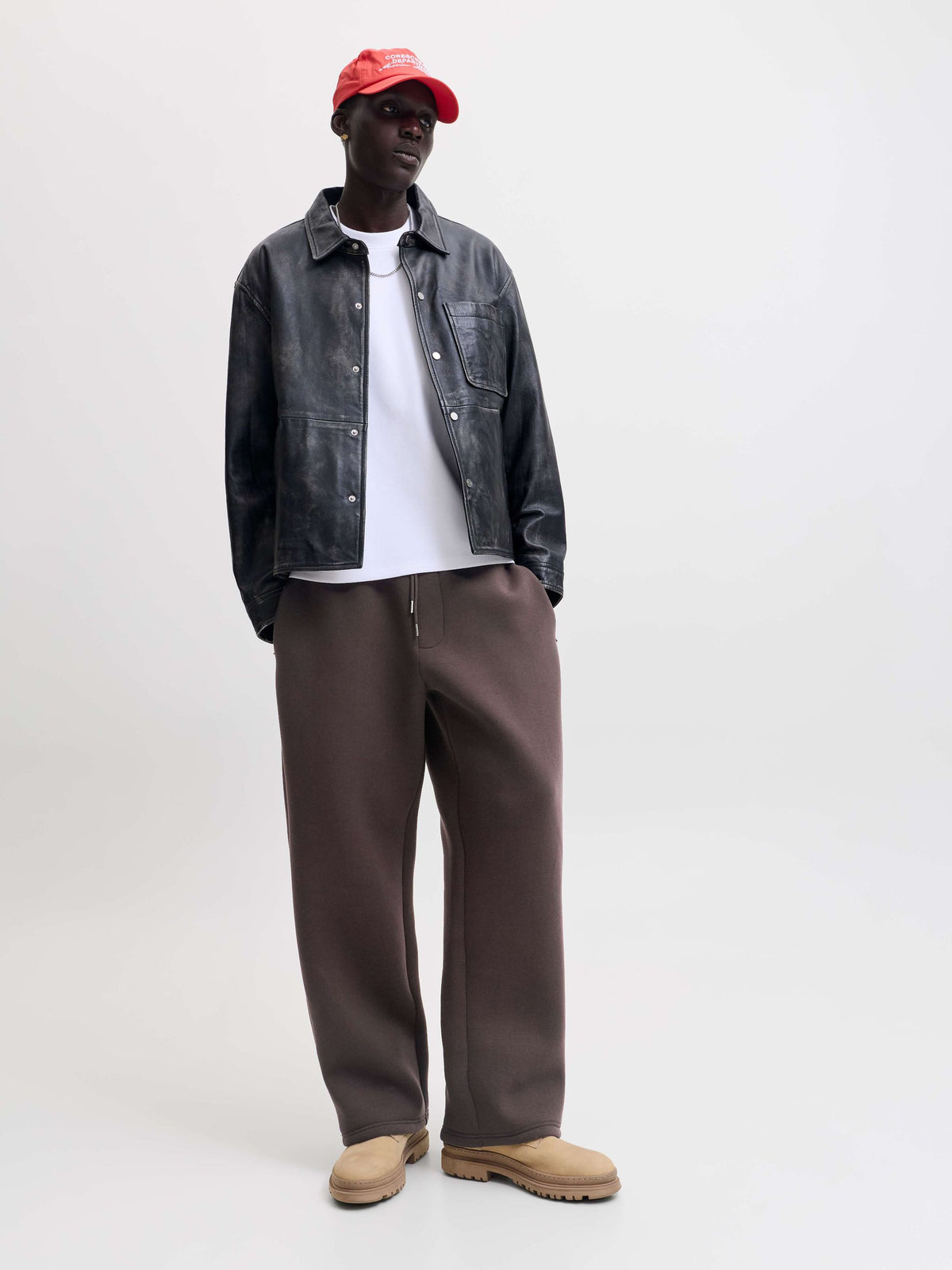 Pantaloni tuta Jack & Jones uomo wide fit scuba